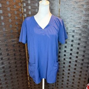 Barco One Navy Blue Scrub Top XL